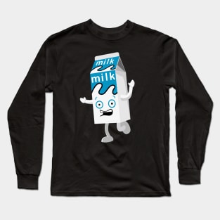 blur coffee and tv milk carton Long Sleeve T-Shirt